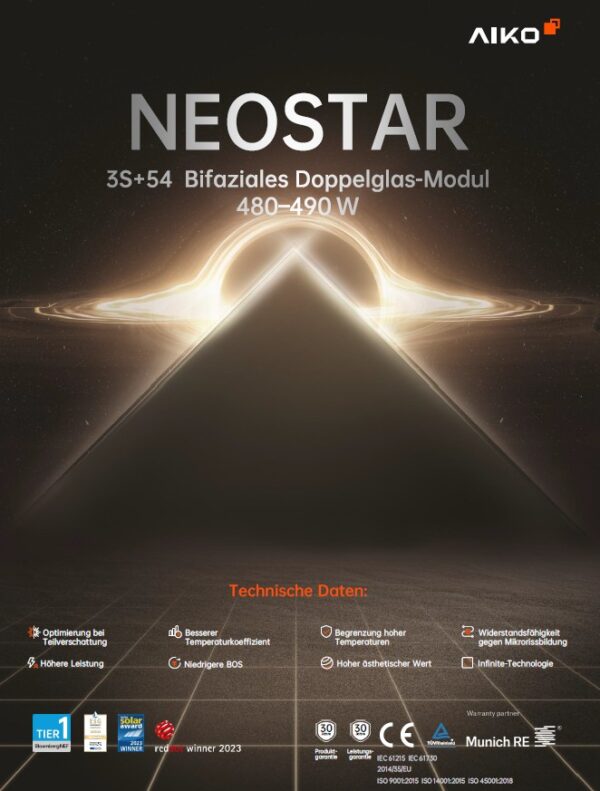 Aiko 3S54 Fullblack 490W