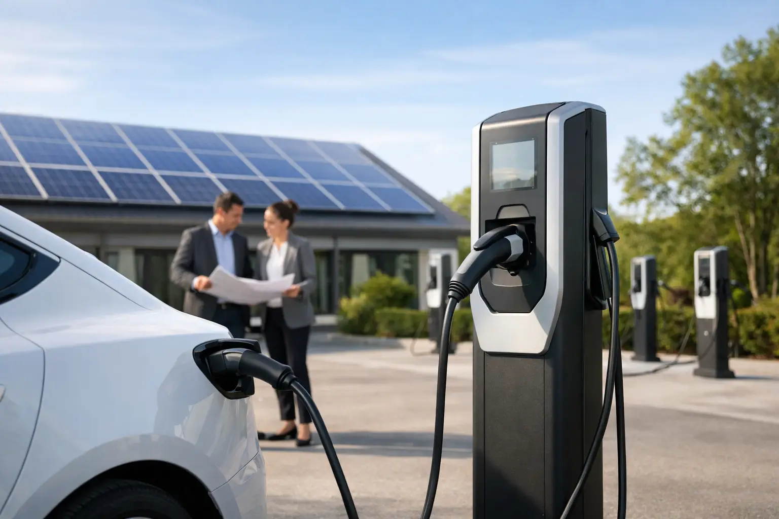 Solare Ladeinfrastruktur für Firmen richtig planen