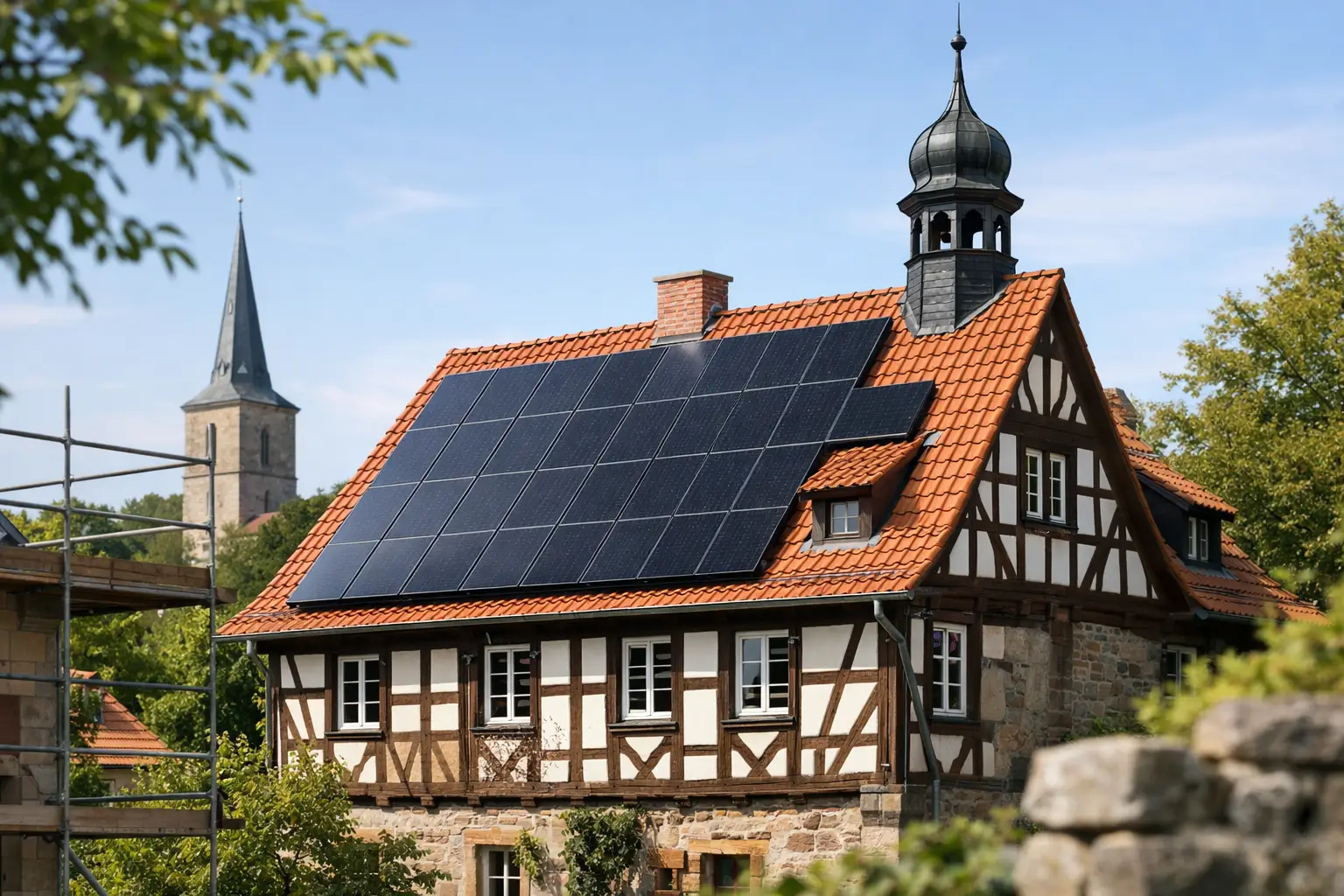 Solaranlage für ein denkmalgeschütztes Haus
